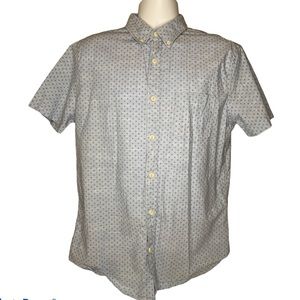 Urban Pipeline Blue Patterned Button Down Shirt L